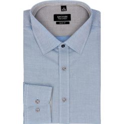 Koszula bexley 2452 długi rękaw slim fit niebieski. Niebieskie koszule męskie Recman, m, bez wzorów, z bawełny, eleganckie, z klasycznym kołnierzykiem, z długim rękawem. Za 69,99 zł.