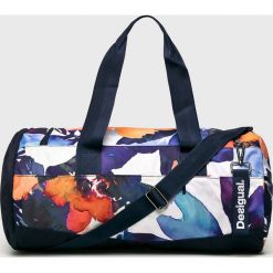Desigual Sport - Torba. Niebieskie torebki klasyczne damskie marki Desigual Sport, w paski, z poliesteru, sportowe, na ramię. Za 279,90 zł.