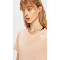 Adidas Performance - Top. Różowe topy damskie adidas Performance, s, bez wzorów, z bawełny, z krótkim rękawem, climalite (adidas). W wyprzedaży za 89,90 zł.