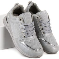 BUTY SPORTOWE DAMSKIE - odcienie szarości i srebra. Szare buty sportowe damskie marki SEASTAR. Za 69,90 zł.