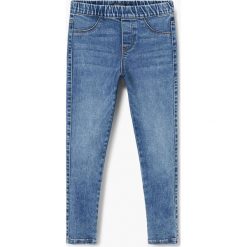 Mango Kids - Jeansy dziecięce Rosana 104-164 cm. Niebieskie rurki dziewczęce Mango Kids, z bawełny. Za 59,90 zł.