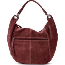 Shopper bag damskie: Torebka shopper skórzana bonprix czerwono-brązowy