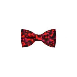 Mucha marthu VEGAS PIXEL m0342. Pomarańczowe muszki męskie marki Marthu, na imprezę, w paski, z bawełny, eleganckie. Za 89,00 zł.