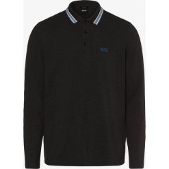 BOSS Athleisure - Męska koszulka polo – Plisy, szary. Szare koszulki męskie BOSS Athleisure, xl, z haftami, polo, bez rękawów. Za 399,95 zł.