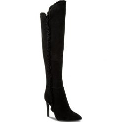 Buty zimowe damskie: Muszkieterki SCA'VIOLA - F-36 Black Suede