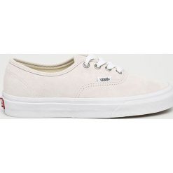 Vans - Tenisówki Authentic. Białe trampki i tenisówki damskie marki Vans, ze skóry, na sznurówki. W wyprzedaży za 259,90 zł.