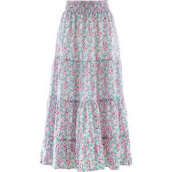 Długa spódnica, kolekcja Maite Kelly bonprix perłowy jasnoróżowy w kwiaty. Różowe spódniczki damskie bonprix, z nadrukiem, długie, maxi. Za 44,99 zł.