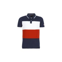 Koszulki polo z krótkim rękawem Tommy Hilfiger ICON COLORBLOCK SLIM POLO. Niebieskie koszulki męskie TOMMY HILFIGER, s, bez wzorów, z krótkim rękawem. Za 351,20 zł.