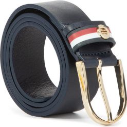 Pasek Damski TOMMY HILFIGER - Classic Belt 3,5 AW0AW06849 413. Niebieskie paski damskie TOMMY HILFIGER, w paski, ze skóry. W wyprzedaży za 189,00 zł.