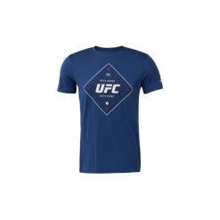 T-shirty z krótkim rękawem Reebok Sport Koszulka UFC Text. Niebieskie koszulki męskie Reebok Sport, s, bez wzorów, bez kołnierzyka, z krótkim rękawem, krótkie. Za 99,95 zł.