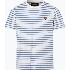 Lyle & Scott - T-shirt męski, niebieski. Niebieskie t-shirty męskie marki Lyle & Scott, xxl, bez wzorów, prążkowane, casualowe, bez kołnierzyka. Za 149,95 zł.