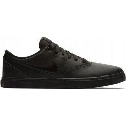 BUTY SB CHECK SOLARSOFT. Czarne trampki męskie Nike, bez wzorów, ze skóry ekologicznej, bez zapięcia. Za 249,99 zł.