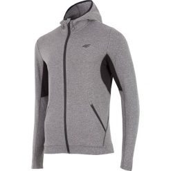Bluzy męskie: Bluza treningowa męska BLMF201z - ciemny szary melanż