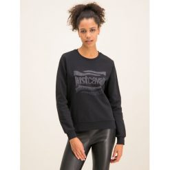 Bluza Just Cavalli S04GU0069. Czarne bluzy damskie Just Cavalli, s, bez wzorów, z bawełny, bez rękawów, bez kaptura. W wyprzedaży za 459,00 zł.