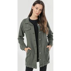Khaki Kurtka Dorirose. Brązowe kurtki damskie Born2be, s, bez wzorów, z jeansu, bez kaptura. Za 209,99 zł.