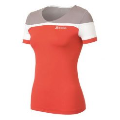 Odlo Koszulka damska GINA czerwono-szara r. M (221241/30030). Czerwone topy sportowe damskie marki Odlo, m. Za 137,30 zł.