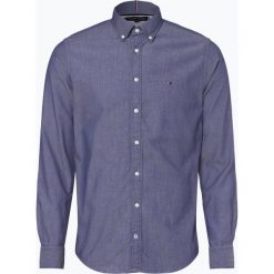 Tommy Hilfiger - Koszula męska, niebieski. Szare koszule męskie marki TOMMY HILFIGER, l, z bawełny, button down, z długim rękawem. Za 399,95 zł.