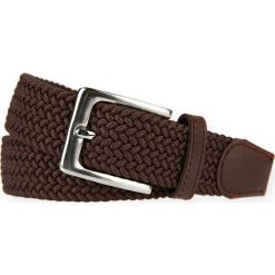 Pasek Pleciony Brązowy Braid. Pomarańczowe paski męskie LANCERTO, w paski, z bawełny, sportowe. W wyprzedaży za 49,90 zł.