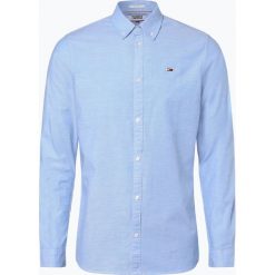 Tommy Jeans - Koszula męska, niebieski. Niebieskie koszule męskie Tommy Jeans, s, z aplikacjami, z jeansu, bez kołnierzyka, bez rękawów. Za 299,95 zł.