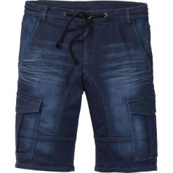 Bermudy dżinsowe Regular Fit bonprix ciemnoniebieski "stone". Niebieskie jeansy męskie bonprix, m, bez wzorów, z jeansu. Za 99,99 zł.
