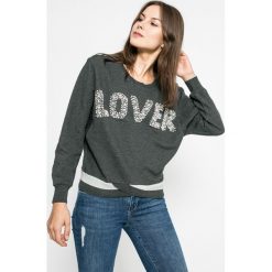 Silvian Heach - Bluza Aldissara. Szare bluzy damskie Silvian Heach, s, z nadrukiem, z bawełny, bez rękawów, bez kaptura. W wyprzedaży za 179,90 zł.