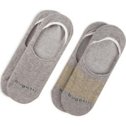 Zestaw 2 par stopek unisex BUGATTI - 6896 Silver Grey Mel 152. Szare skarpetki damskie Bugatti, bez wzorów, z elastanu. Za 39,00 zł.