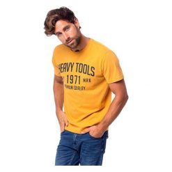 Heavy Tools Męski T-Shirt Mad w18-131 Sun Połysk (Rozmiar S). Różowe koszulki męskie Heavy Tools, s, bez wzorów, bez kołnierzyka. W wyprzedaży za 70,00 zł.