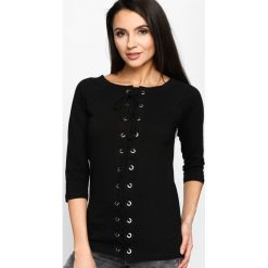 Czarna Bluzka Lower And Lower. Czarne bluzki damskie na imprezę marki Born2be, m. Za 59,99 zł.