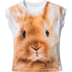 T-shirty damskie: T-shirt z nadrukiem 3D bonprix biały z nadrukiem