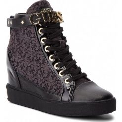 Sneakersy GUESS - FLFRY3 FAL12 BLKBL. Czarne sneakersy damskie marki Guess, z materiału. Za 769,00 zł.
