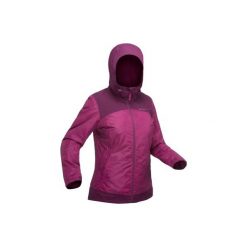 Kurtka turystyczna SH100 x-warm damska. Brązowe kurtki damskie marki SOLOGNAC, xl, z materiału. Za 149,99 zł.