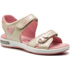 Sandały SUPERFIT - 4-09131-96 S Metallic/Rosa. Żółte sandały dziewczęce Superfit, ze skóry ekologicznej, bez zapięcia. Za 269,00 zł.