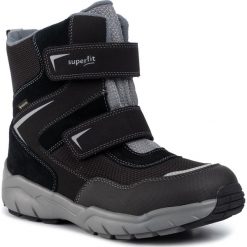 Śniegowce SUPERFIT - GORE-TEX 5-09170-00 D Schwarz/Grau. Czarne śniegowce chłopięce Superfit, bez zapięcia, gore-tex. Za 419,00 zł.