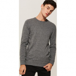 Gładki sweter - Szary. Szare swetry klasyczne męskie marki House, l. Za 59,99 zł.