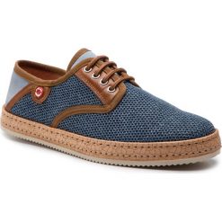 Półbuty NOBRAND - Bluish 2 9629 Blue/Cognac. Niebieskie półbuty męskie Nobrand, na co dzień, bez wzorów, ze skóry, klasyczne, bez zapięcia. W wyprzedaży za 289,00 zł.
