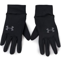 Rękawiczki Męskie UNDER ARMOUR - Liner Glove 1318546 Black 001. Czarne rękawiczki męskie Under Armour, bez wzorów, z elastanu. Za 109,00 zł.