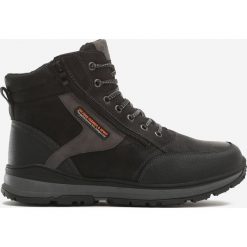 Czarne Trapery Broeck. Czarne buty trekkingowe męskie Born2be, z nubiku, na sznurówki. Za 199,99 zł.