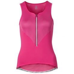 Bluzki, topy, tuniki: Odlo Koszulka Tech. Shirt s/l 1/2 Zip BREATHE Różowy r. S (411191S)