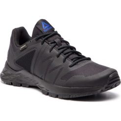 Buty Reebok - Astroride Trail Gtx GORE-TEX CN6235 Black/Crushed Cobalt. Czarne buty sportowe męskie Reebok, ze skóry ekologicznej, bez zapięcia, do biegania, gore-tex. W wyprzedaży za 319,00 zł.