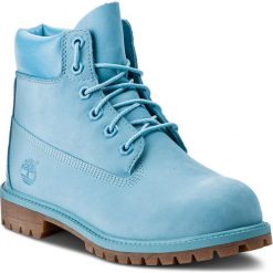 Trapery TIMBERLAND - 6 In Premium Wp Boot TB0A1VBB9731 Boot Norse Blue. Niebieskie śniegowce dziewczęce Timberland, bez zapięcia. W wyprzedaży za 429,00 zł.