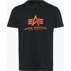 Alpha Industries - T-shirt męski, niebieski. Niebieskie t-shirty męskie Alpha Industries, s, z nadrukiem, bez kołnierzyka. Za 69,95 zł.