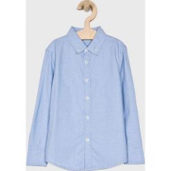 Blukids - Koszula dziecięca 98-134 cm. Niebieskie koszule chłopięce Blukids, bez wzorów, z bawełny, casualowe, button down, z długim rękawem, długie. W wyprzedaży za 49,90 zł.