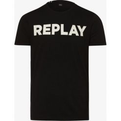Replay - T-shirt męski, czarny. Czarne t-shirty męskie Replay, m, z nadrukiem, z dżerseju, bez kołnierzyka. Za 129,95 zł.