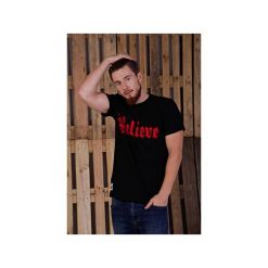 T-shirty męskie: Believe Black T-shirt