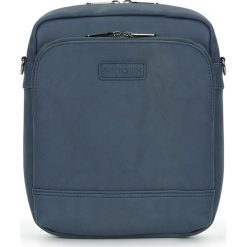 Torba 87-4P-112-N. Niebieskie listonoszki męskie Wittchen, w paski, małe. Za 109,65 zł.
