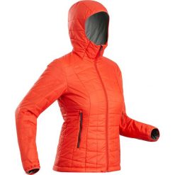 Kurtka trekkingowa Trek 100 damska. Czerwone buty trekkingowe damskie FORCLAZ. Za 149,99 zł.