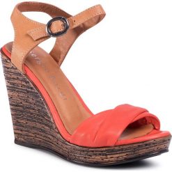 Sandały SERGIO BARDI - SB-50-09-000474 108. Czerwone klapki damskie Sergio Bardi, bez wzorów, ze skóry, bez obcasa, na obcasie. Za 239,00 zł.