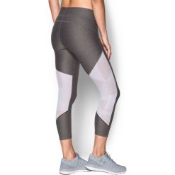 Spodnie dresowe damskie: Under Armour Legginsy Supervent Crop szare r. XS (1300067-004)
