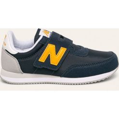 New Balance - Buty dziecięce YV720NBY. Niebieskie trampki chłopięce New Balance, bez wzorów, z gumy, sportowe, z okrągłym noskiem, bez zapięcia. Za 199,90 zł.