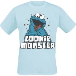 T-shirty męskie: Ulica Sezamkowa Cookie Monster T-Shirt jasnoniebieski